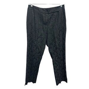 WilliSmith Black Jacquard Womens Dress Pants Size 8